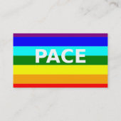 Pace (Vrede) Vlag Italiaans Visitekaartje (Achterkant)