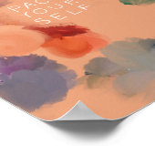 "Pace Yourself" Abstracte Confetti Floral Poster (Hoek)