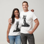 Paced Heart Dark Angie Front T-shirt (Unisex)