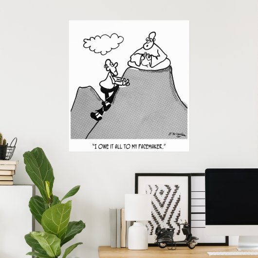 Pacemaker Cartoon 2209 Poster (Thuiskantoor)