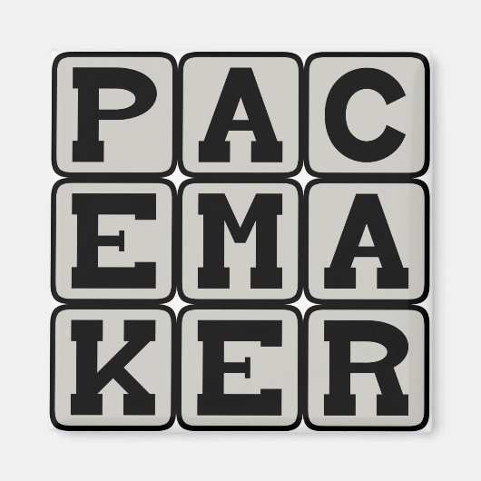 Pacemaker, Hart Hulpmiddel Magneet (Voorkant)