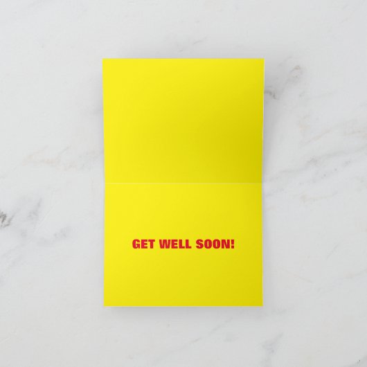 Pacemaker hartoperatie wordt snel goed feestdagen kaart (Binnen)