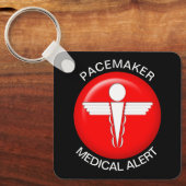 Pacemaker Medical Alert - Button Sleutelhanger (Voorkant)