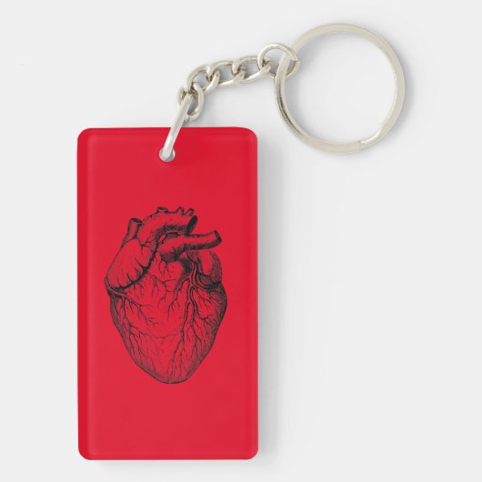 Pacemaker Powered-CHD/Heart Aritmie Bewustheid Sleutelhanger (achterkant)