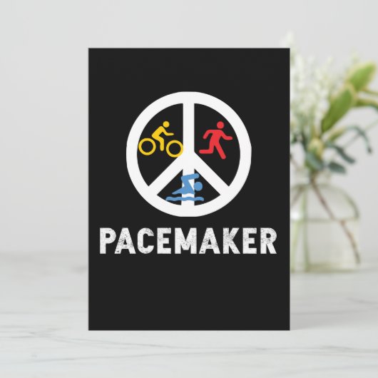 Pacemaker Trilife Triathlon Feestdagenkaart (Staand voorkant)