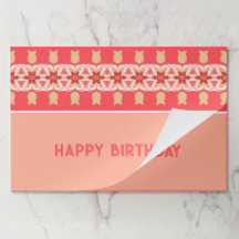 Pacematen van roze en koraalbloemhoudend papier