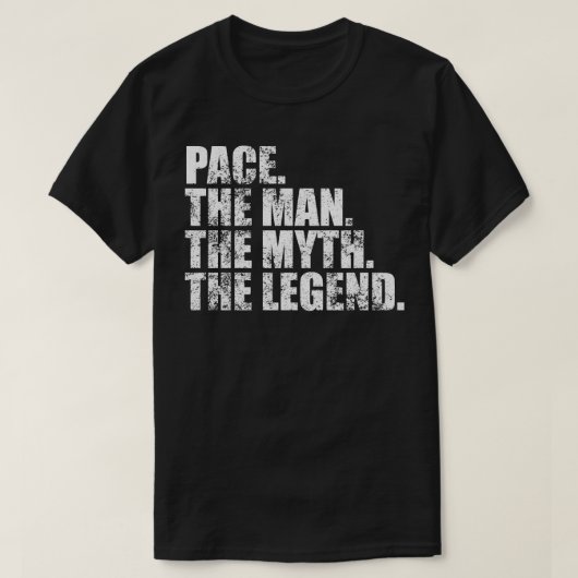 PacePace Achternaam Pace Achternaam Pace Achternaa T-shirt (Design voorkant)