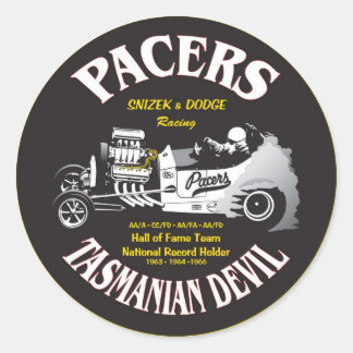 Pacers Auto Decal Ronde Sticker