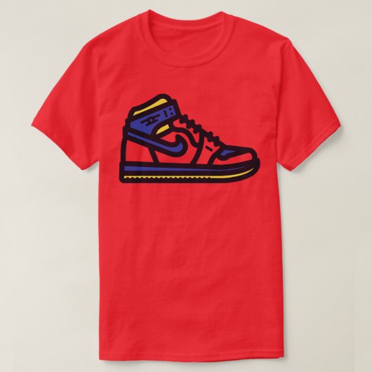 Pacers Basketbal Sneakers T-shirt (Design voorkant)