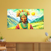 Pachamama 3 canvas afdruk (Insitu (Woonkamer))
