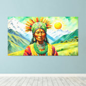 Pachamama 3 canvas afdruk (Insitu (Houten vloer))