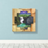 Pachamama - Canvas Wrap Muur Kunst Afdruk (Insitu (Houten vloer))