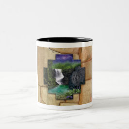 Pachamama - koffiekop tweekleurige koffiemok