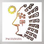 Pachamama Machu_Picchu Silhouette Poster (Voorkant)