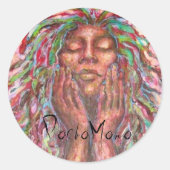 PachaMama Ronde Sticker (Voorkant)