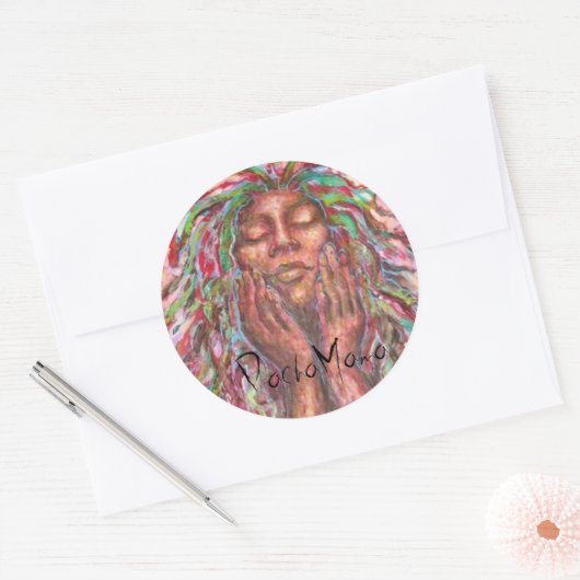 PachaMama Ronde Sticker (Envelop)