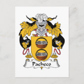 Pacheco Family Crest Briefkaart (Voorkant)