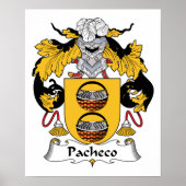 Pacheco Family Crest Poster (Voorkant)