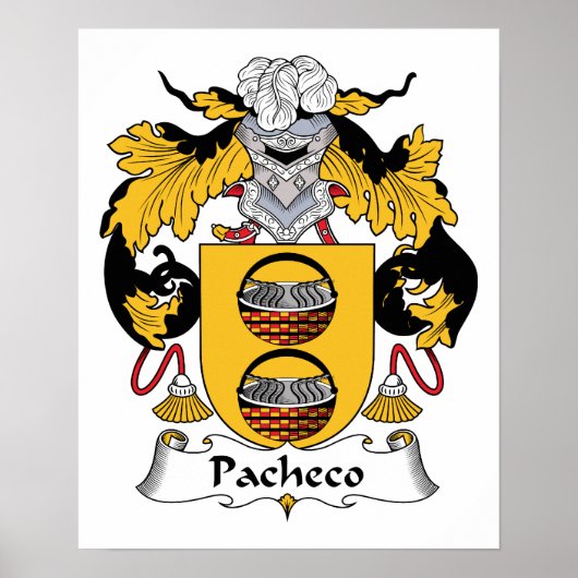 Pacheco Family Crest Poster (Voorkant)