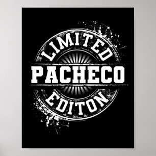 Pacheco Grappige Achternaam Familiestamboom Verjaa Poster