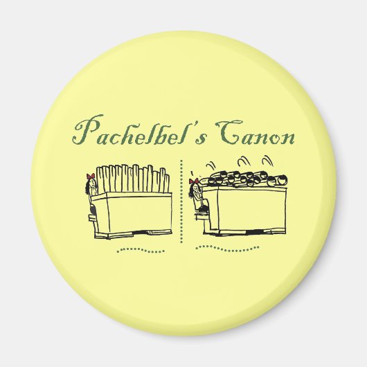 Pachelbel's Canon-knop Magneet (Voorkant)