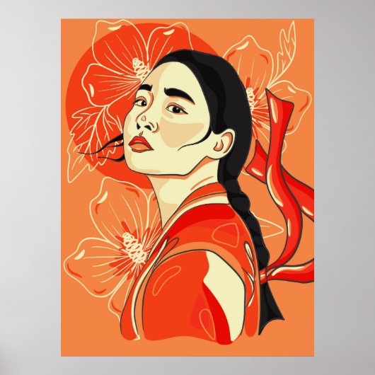 Pachinko. Portret van Koreaanse vrouw. Vrijheidssy Poster (Voorkant)