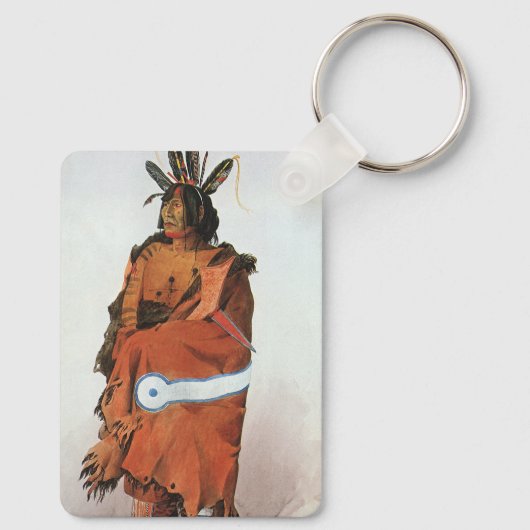 Pachtuwa-Chta, Arikara krijger geportretteerd door Sleutelhanger (Achterkant)