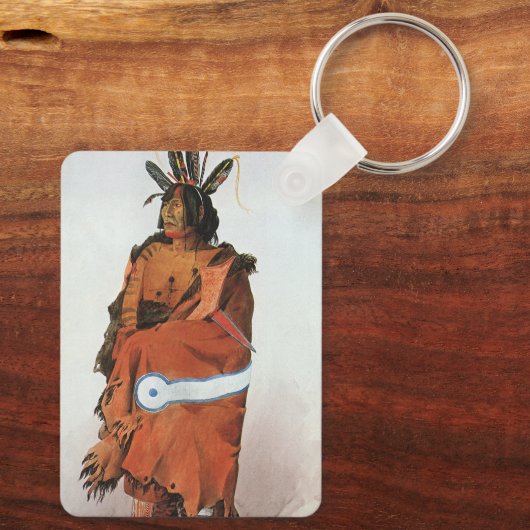 Pachtuwa-Chta, Arikara krijger geportretteerd door Sleutelhanger (Achterkant)