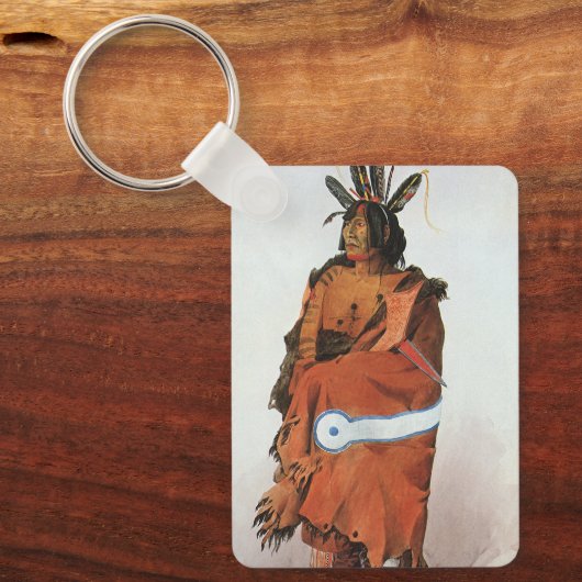 Pachtuwa-Chta, Arikara krijger geportretteerd door Sleutelhanger (Voorkant)