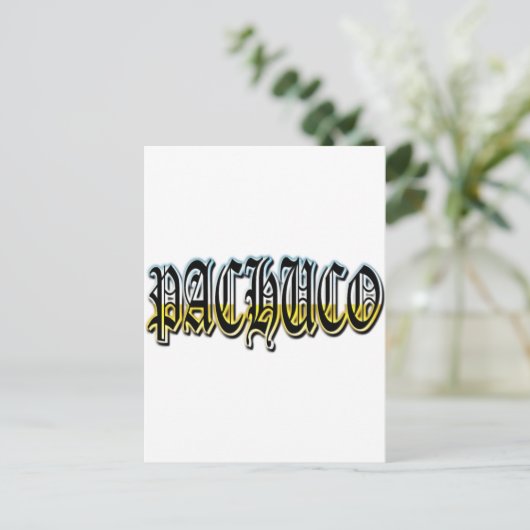 Pachuco Briefkaart (Staand voorkant)