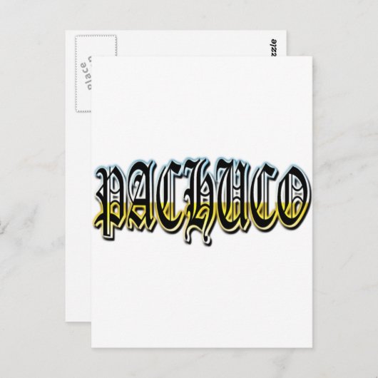Pachuco Briefkaart (Voorkant / Achterkant)