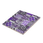 Pachwork Quilt Ceramic Tegel Tegeltje (Zijkant)