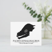 Pachycephalosaurus Briefkaart (Staand voorkant)