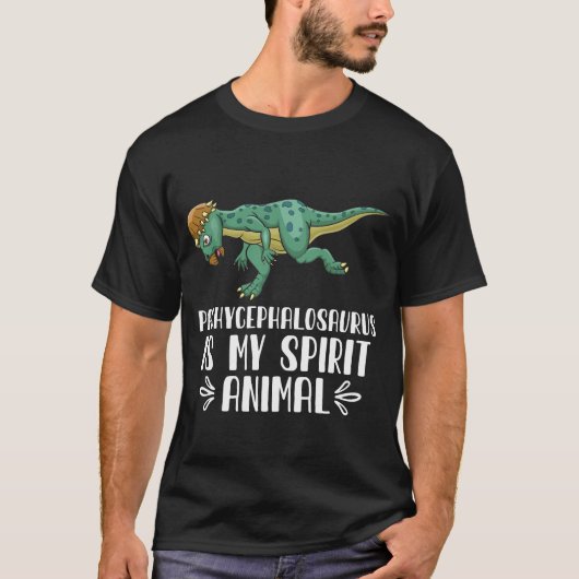 Pachycephalosaurus is Mijn Geest Dier T-shirt (Voorkant)