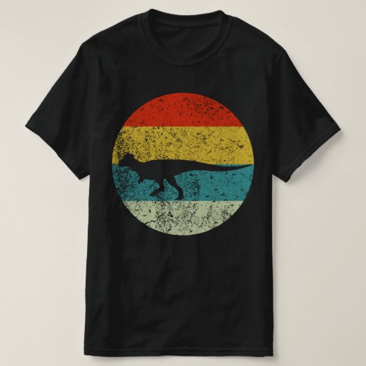 pachycephalosaurus retro silhouette 70s t-shirt (Design voorkant)