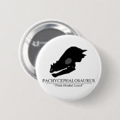 Pachycephalosaurus Ronde Button 5,7 Cm (Voorkant /achterkant)