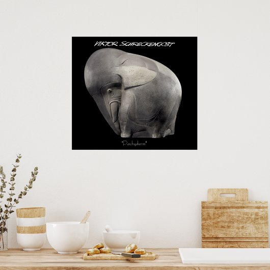 Pachyderm Poster (Keuken)