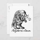Pachyderm's Canon Violin die de olifantenmond spee Briefkaart (Voorkant / Achterkant)