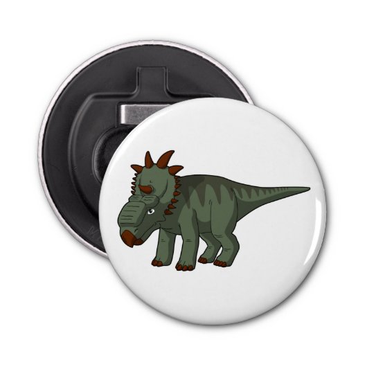 Pachyrhinosaurus Button Flesopener (Voorkant)