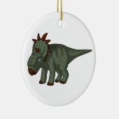 Pachyrhinosaurus-Cartoon Dinosaurus Keramisch Ornament (Rechts)