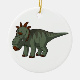 Pachyrhinosaurus-Cartoon Dinosaurus Keramisch Ornament