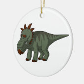 Pachyrhinosaurus-Cartoon Dinosaurus Keramisch Ornament (Links)