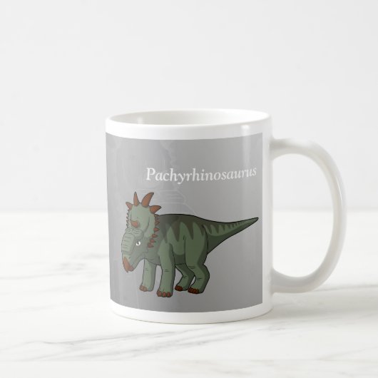 Pachyrhinosaurus dinosaurus koffiemok (Rechts)