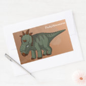 Pachyrhinosaurus dinosaurus rechthoekige sticker (Envelop)
