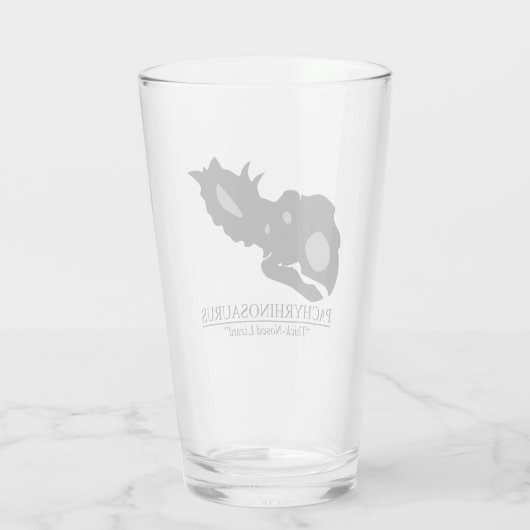 Pachyrhinosaurus Glas (Achterkant)