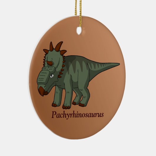 Pachyrhinosaurus Keramisch Ornament (Rechts)