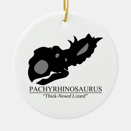 Pachyrhinosaurus Keramisch Ornament (Voorkant)