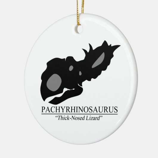 Pachyrhinosaurus Keramisch Ornament (Links)