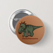 Pachyrhinosaurus Ronde Button 5,7 Cm (Voorkant /achterkant)