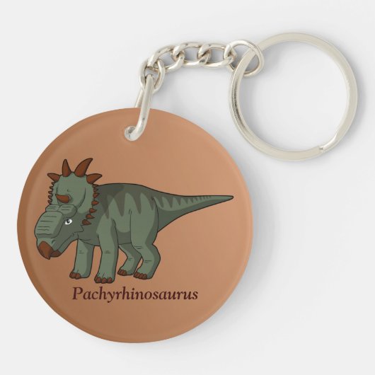 Pachyrhinosaurus Sleutelhanger (Achterkant)